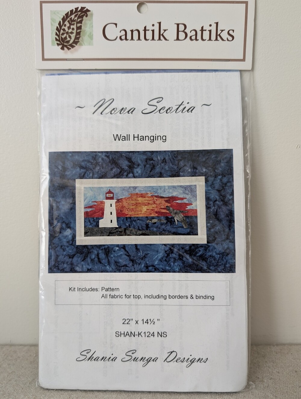 Cantik Batik Nova Scotia Lighthouse Wall Hanging Quilt Kit